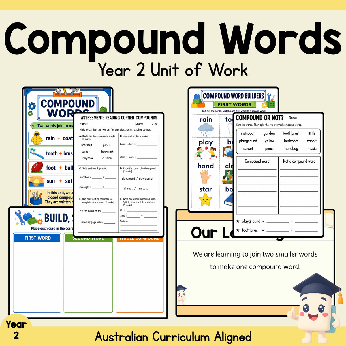 Closed Compound Words Year 2 Unit