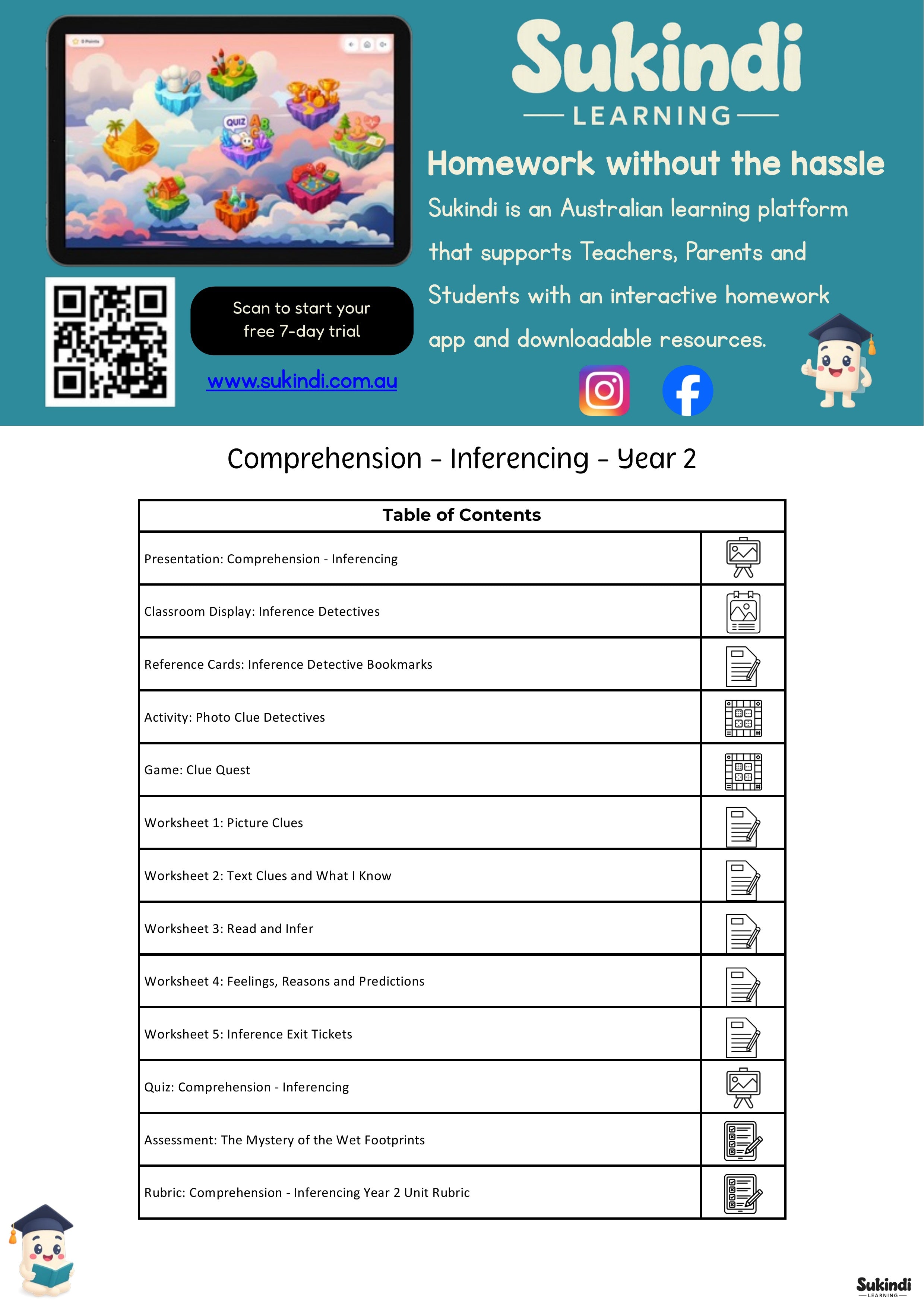 Inferencing Year 2 Unit
