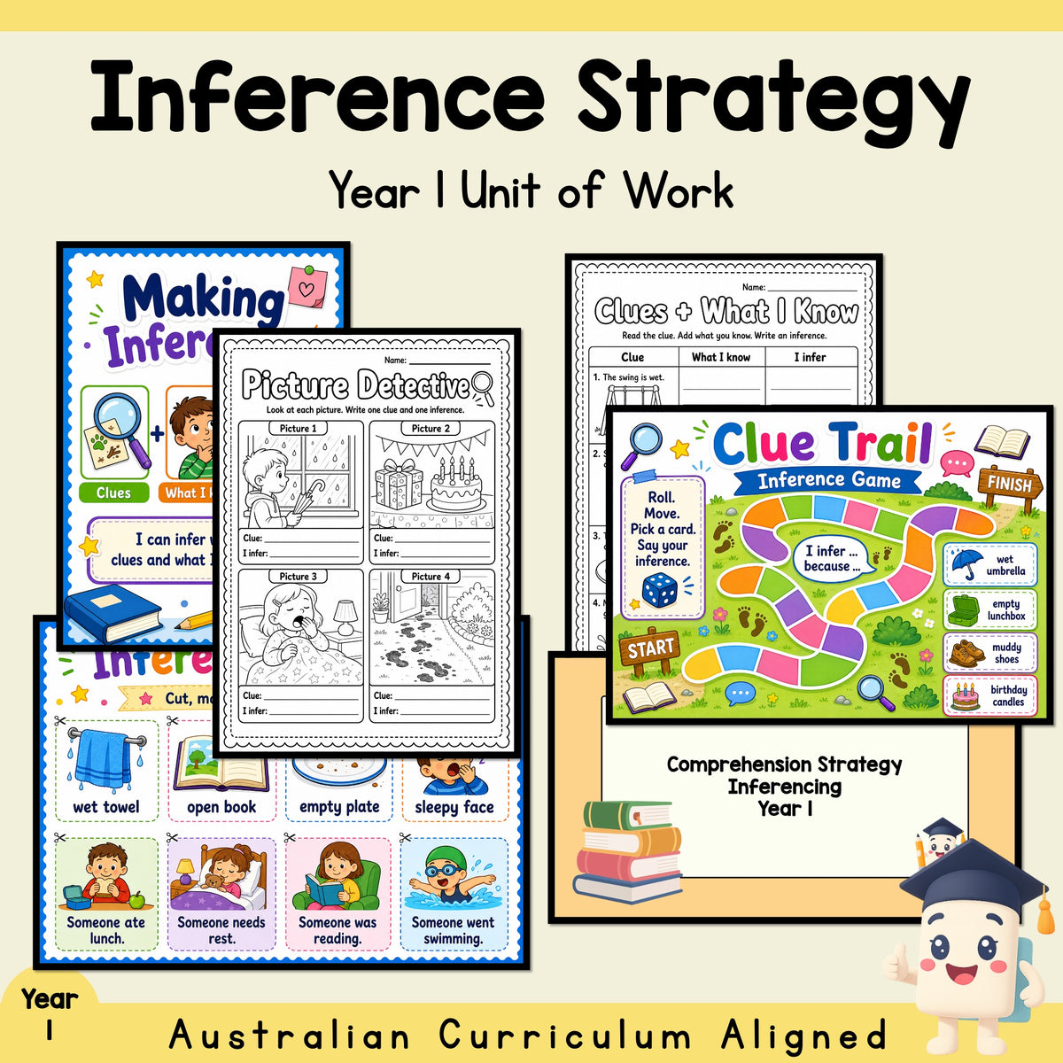 Year 1 Inferencing Unit | Worksheets, Games & Assessment