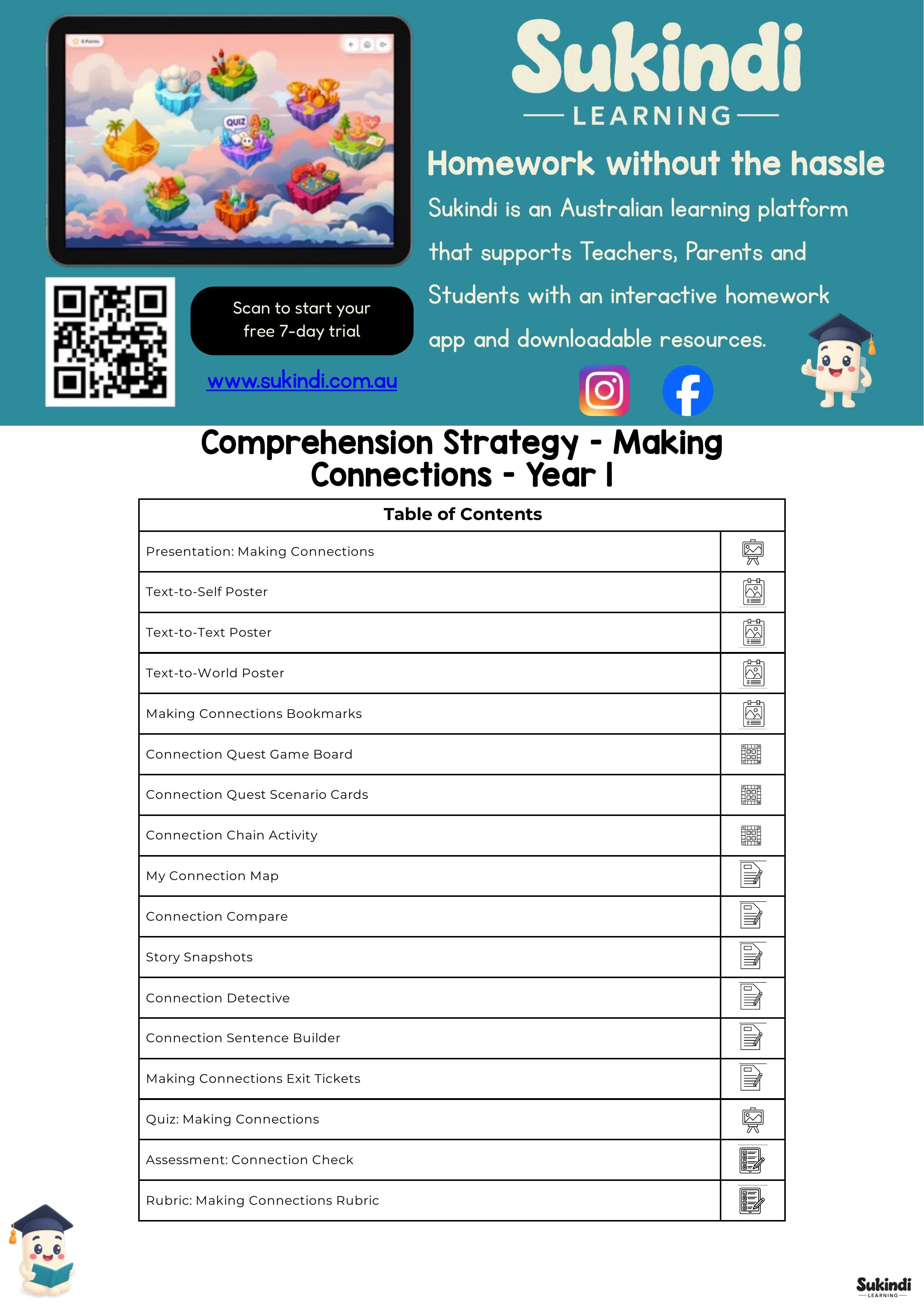 Year 1 Making Connections Unit