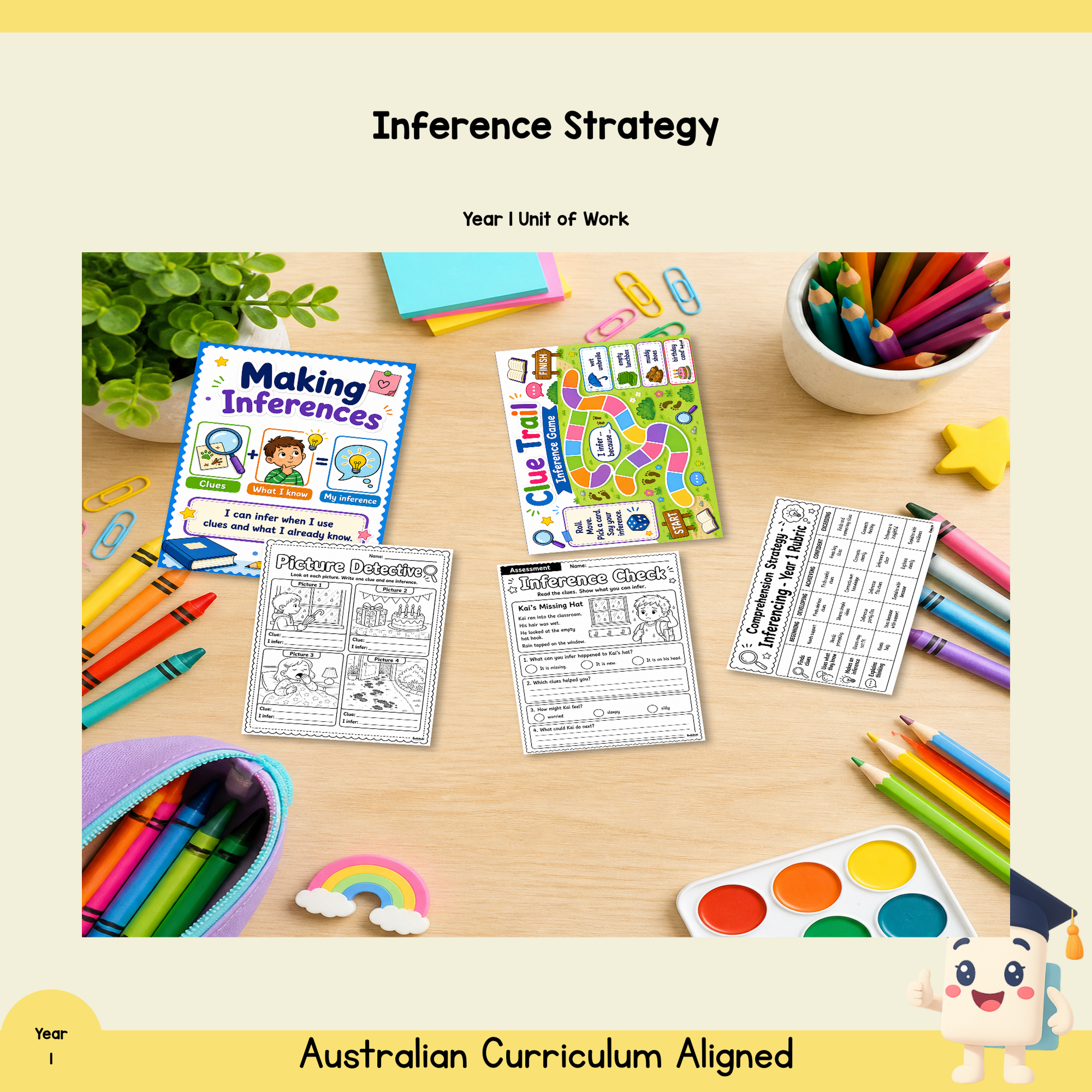 Year 1 Inferencing Unit | Worksheets, Games & Assessment