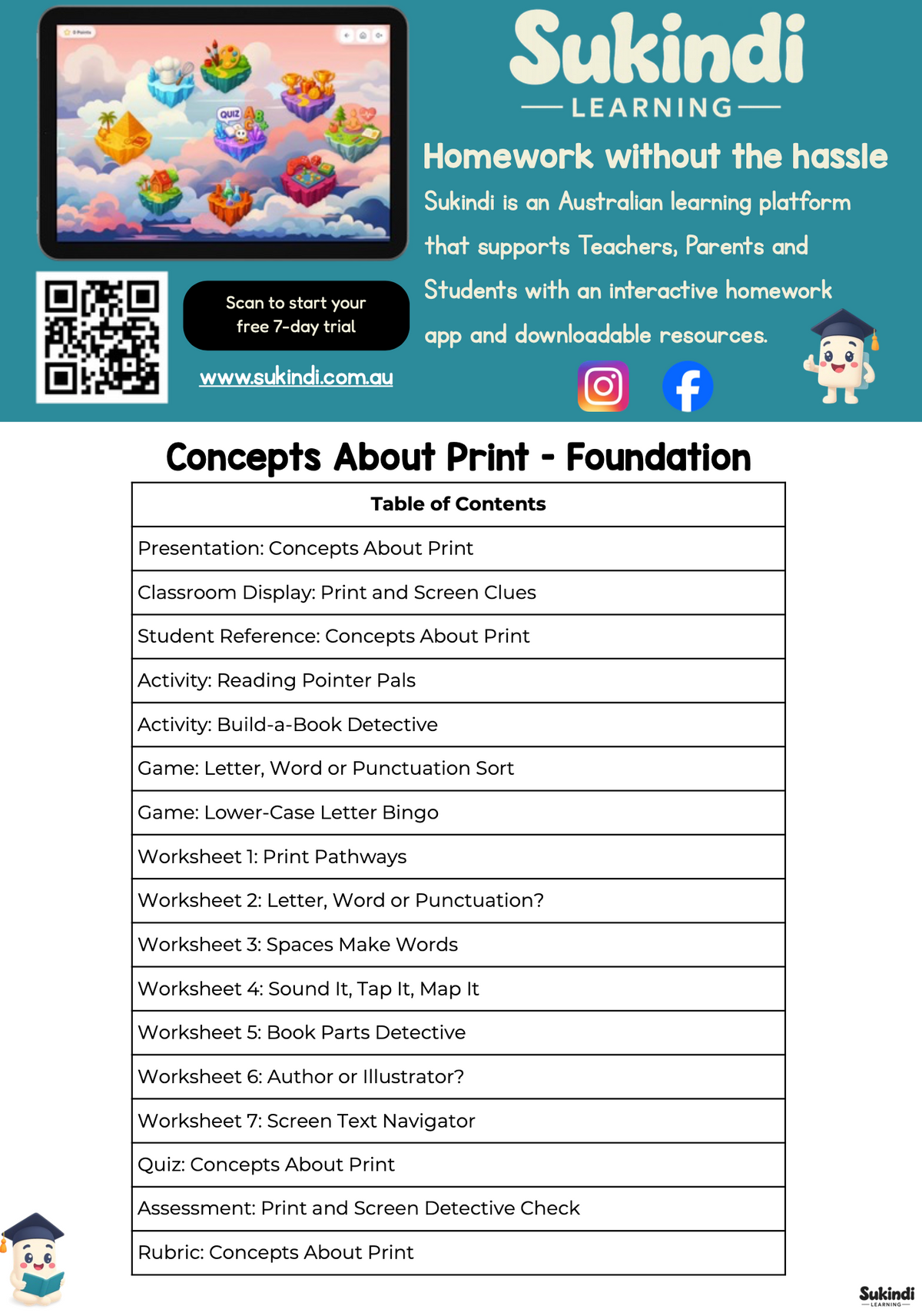 Concepts About Print - Foundation