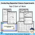 Repeated Chance Experiments Year 5 Unit — cover