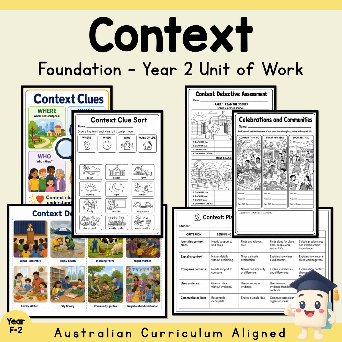 Context: Place, Time and Culture - Foundation-Year 2 English Unit