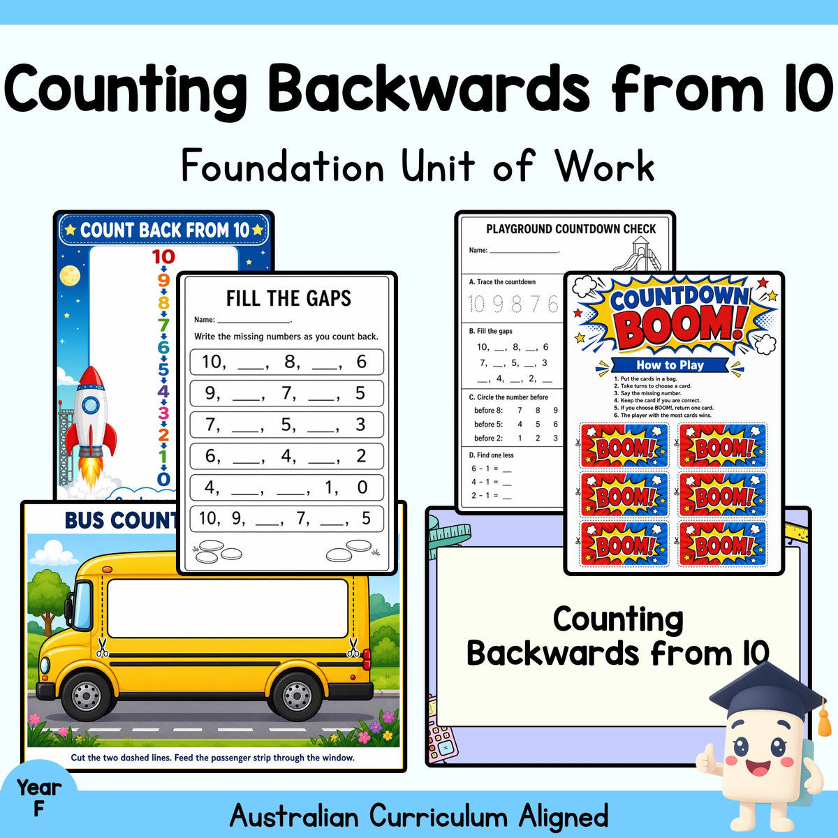 Counting Backwards from 10 Unit — cover