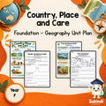 Country, Place and Care – Foundation HASS Unit Plan — cover