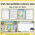 Craft, Test and Refine a Literary Voice – Year 6 English Unit — cover