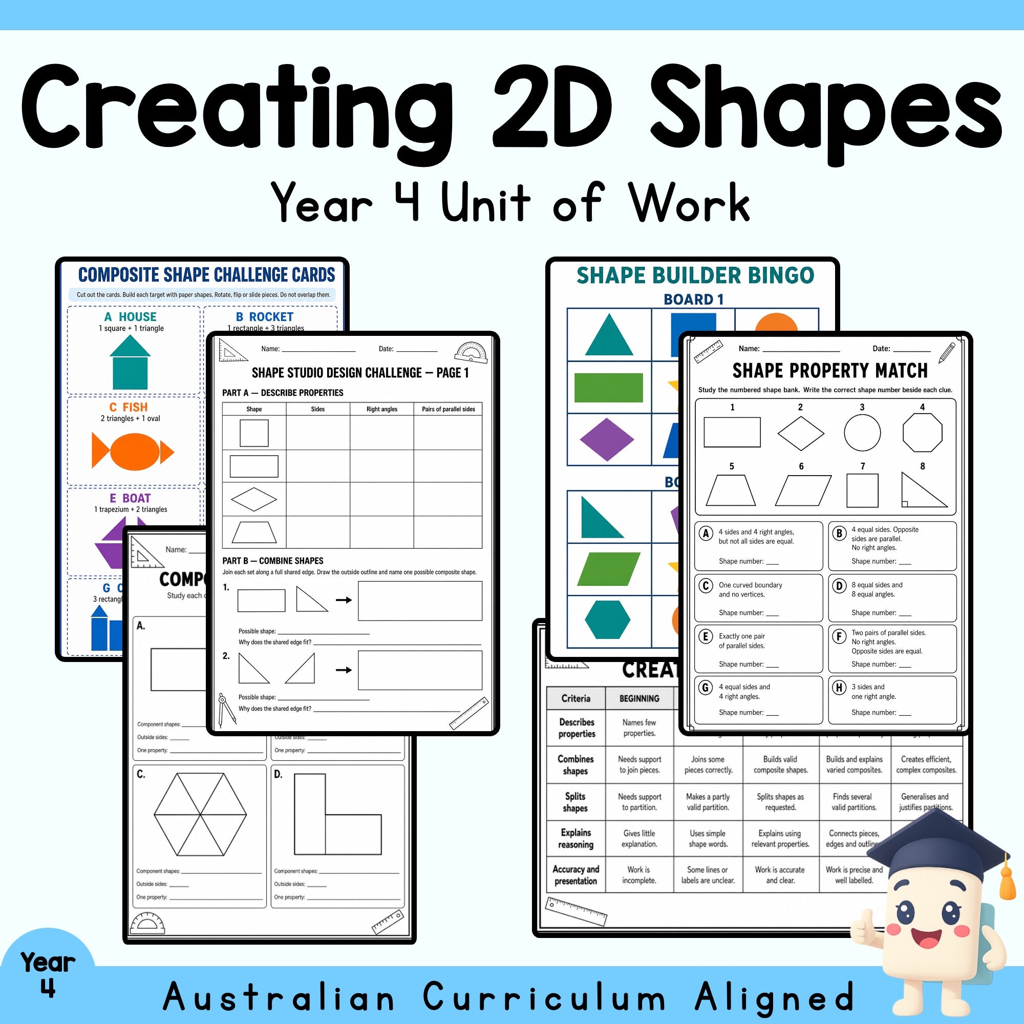Creating 2D Shapes Year 4