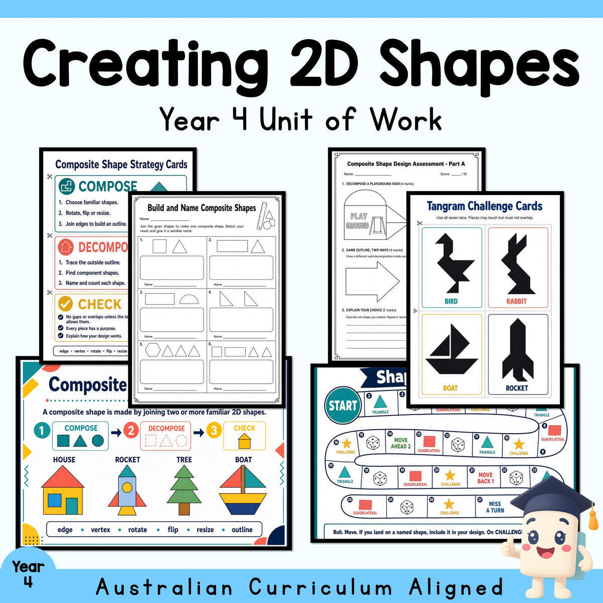 Creating 2D Shapes - Year 4 Unit — cover