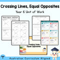 Crossing Lines, Equal Opposites — Year 6 Angles Unit — cover