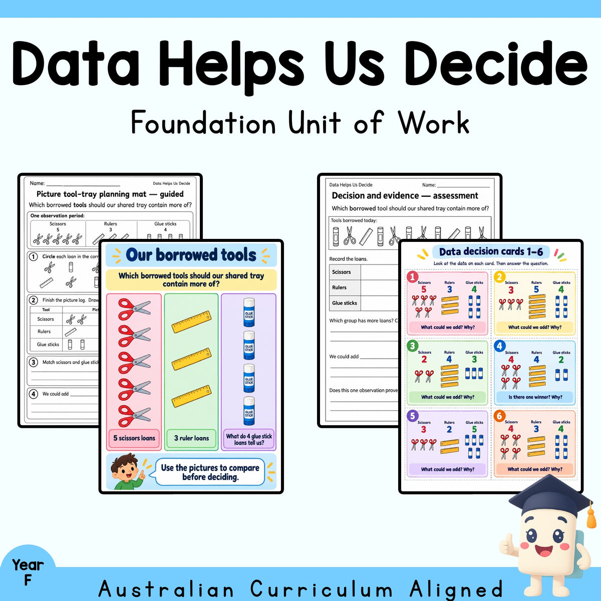 Data Helps Us Decide — Foundation Mathematics Unit — cover
