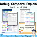 Debug, Compare, Explain — Year 6 Maths Algorithms Unit — cover