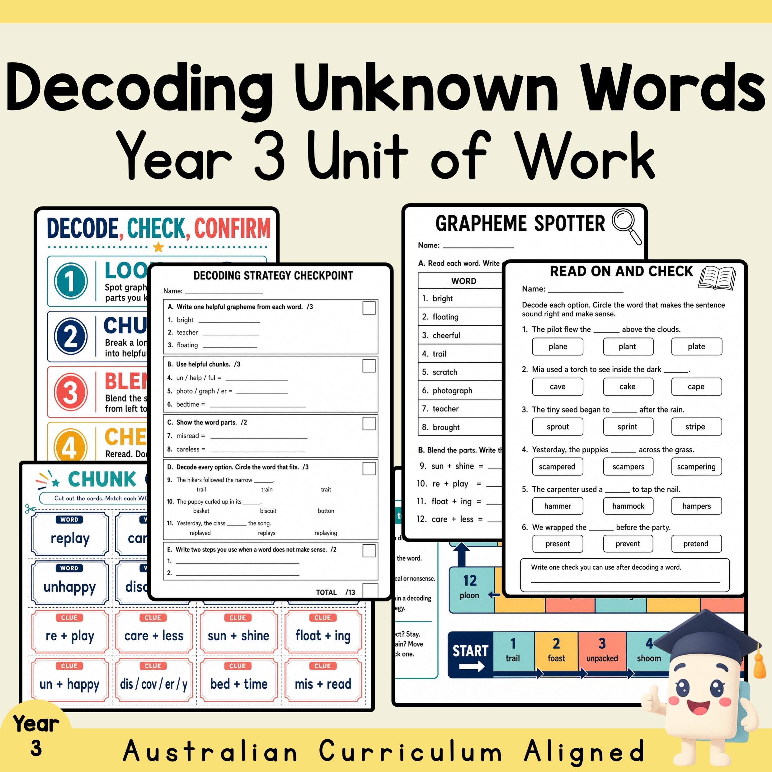 Year 3 Decoding Unknown Words Unit