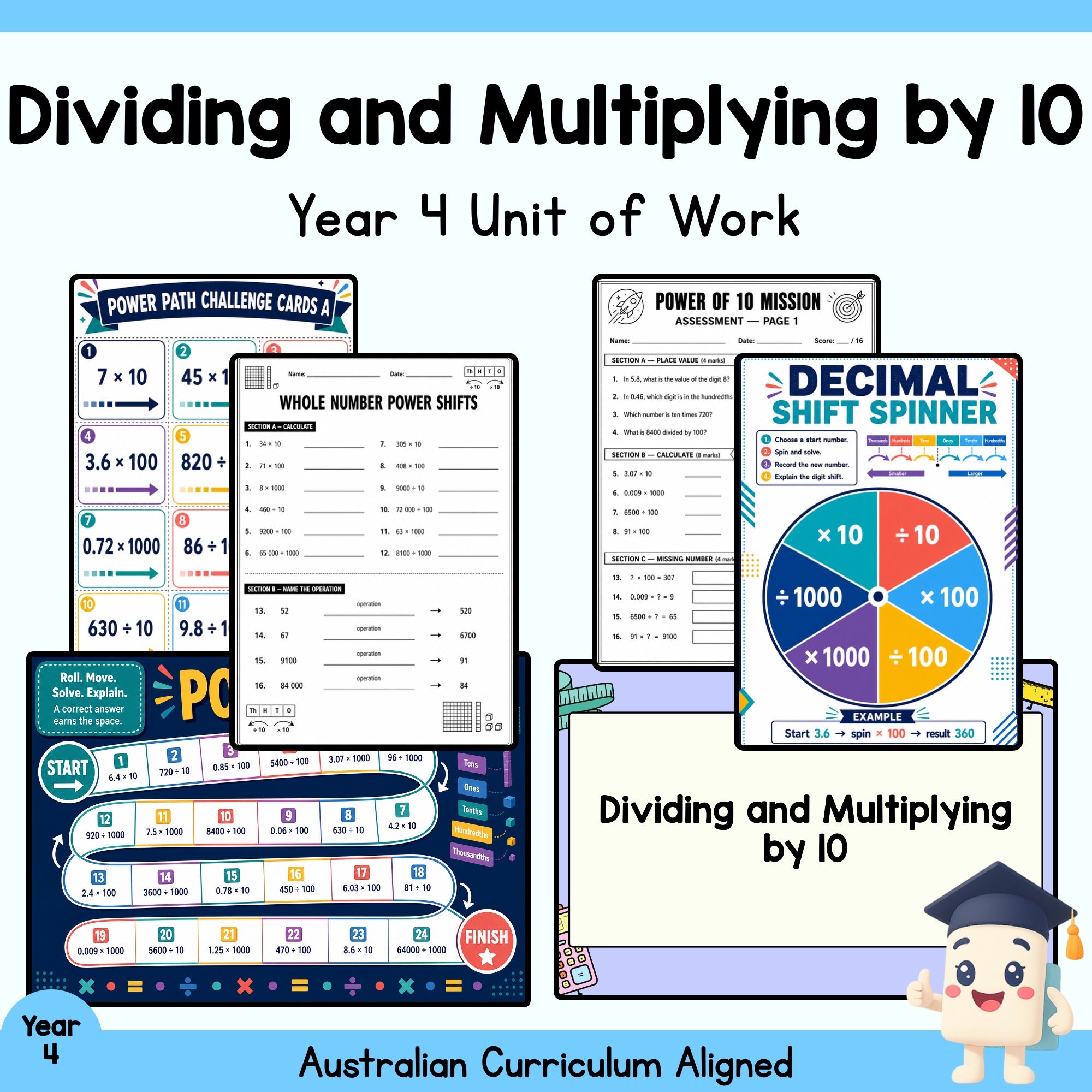 Multiply and Divide by 10 - Year 4
