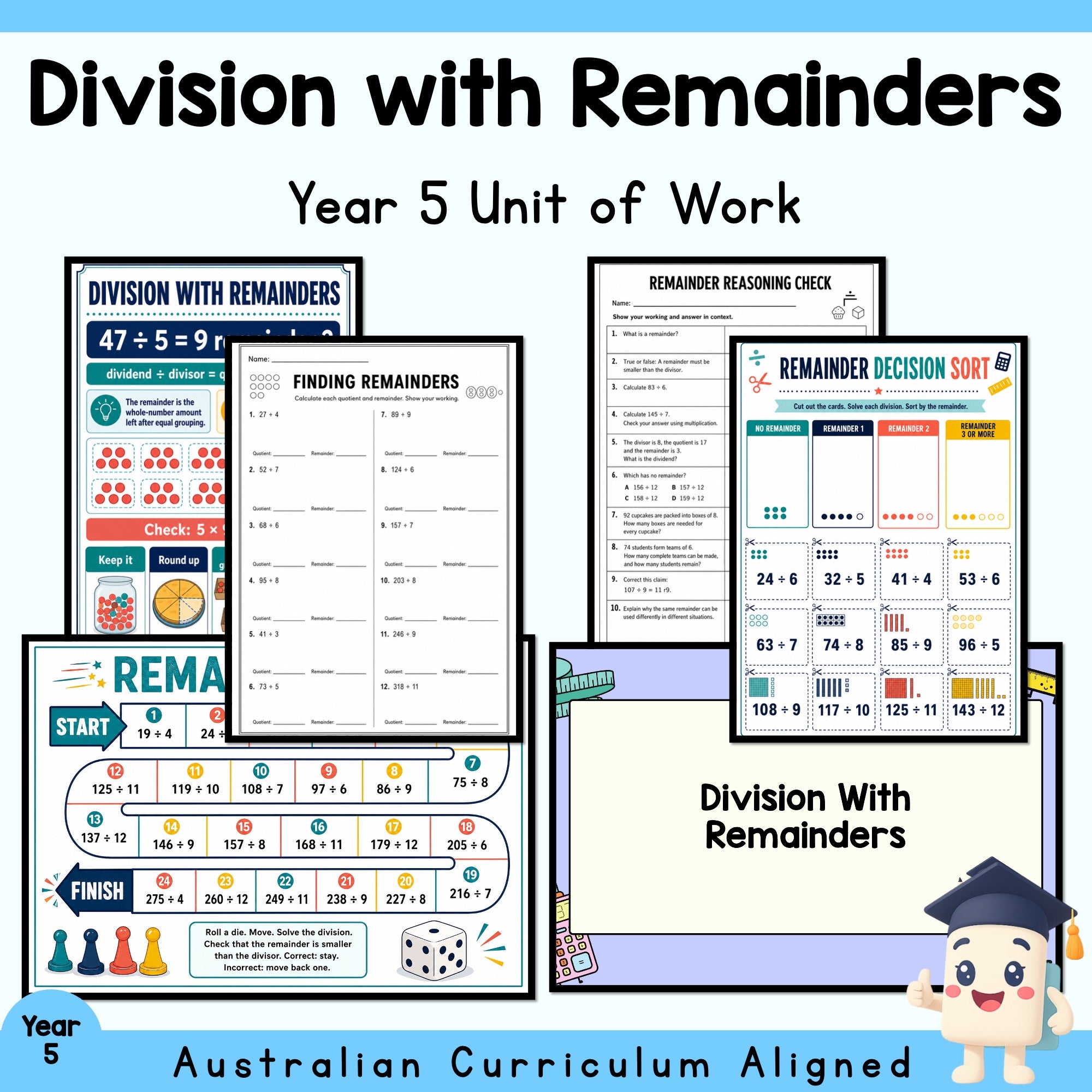 Year 5 Division With Remainders Unit