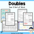 Doubles Year 2 Maths Unit — cover