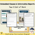 Embedded Clauses in Information Reports - Year 6 — cover