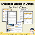 Embedded Clauses in Stories - Year 6 — cover