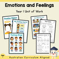 Emotions and Feelings Year 1 Unit — cover