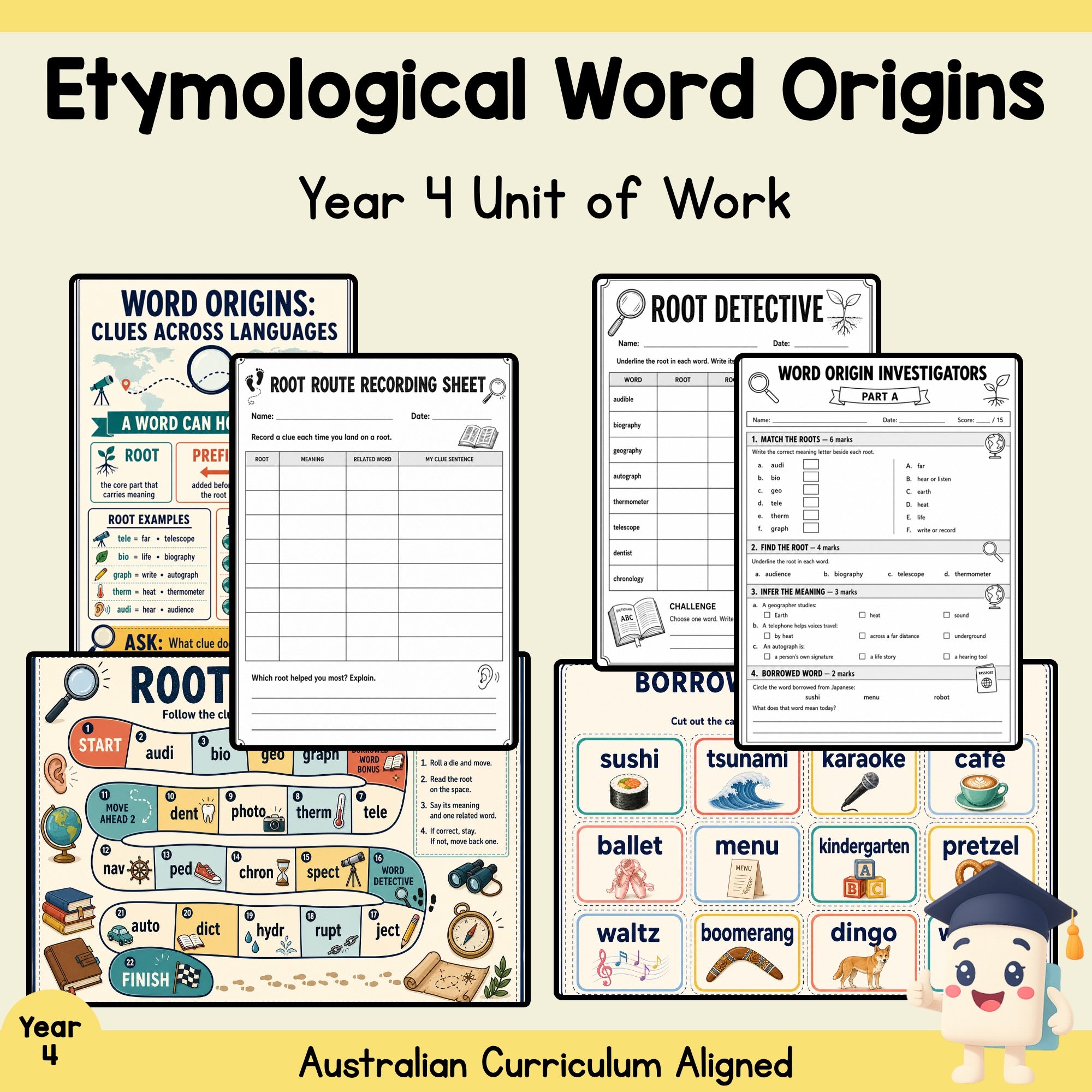 Etymological Word Origins – Year 4