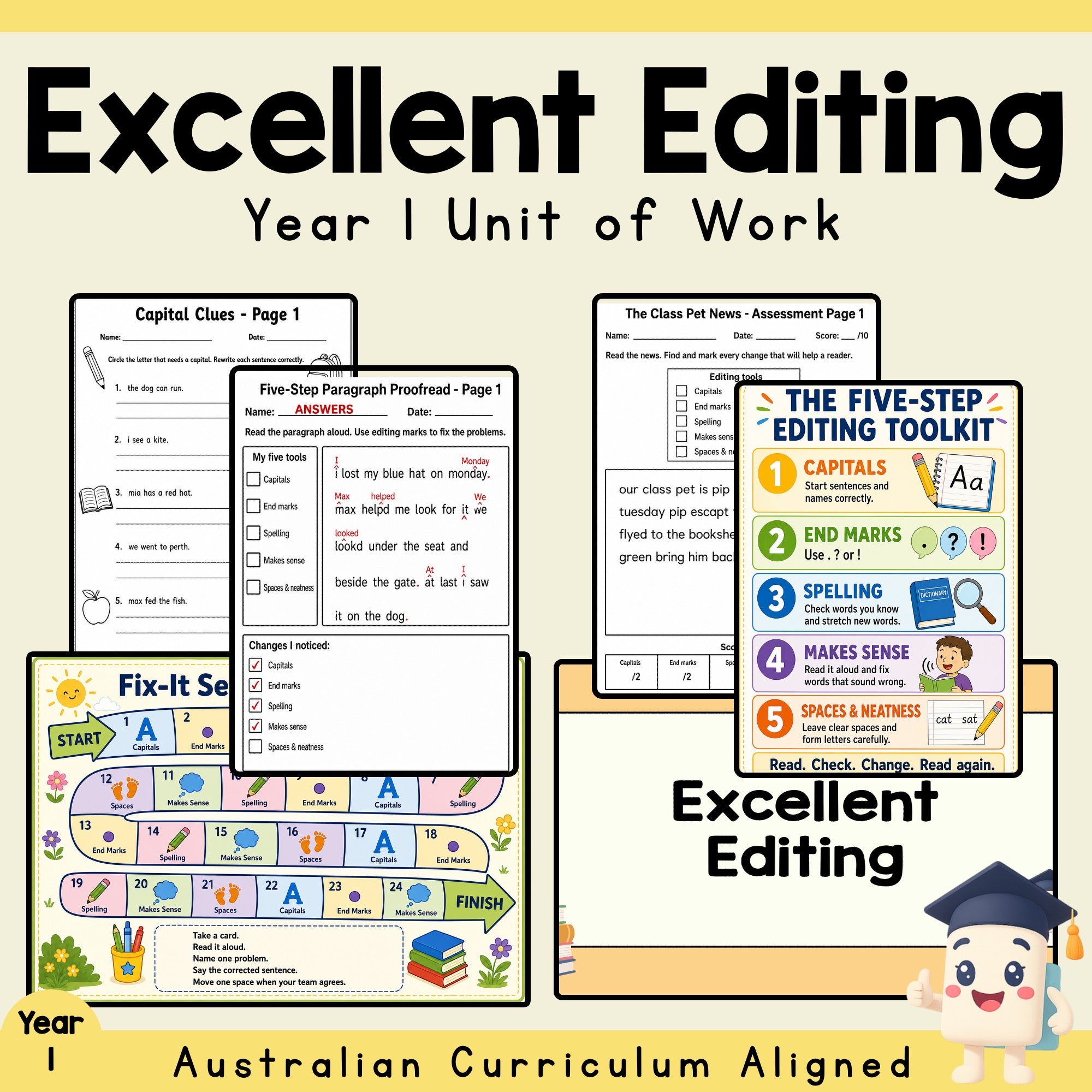 Excellent Editing - Year 1
