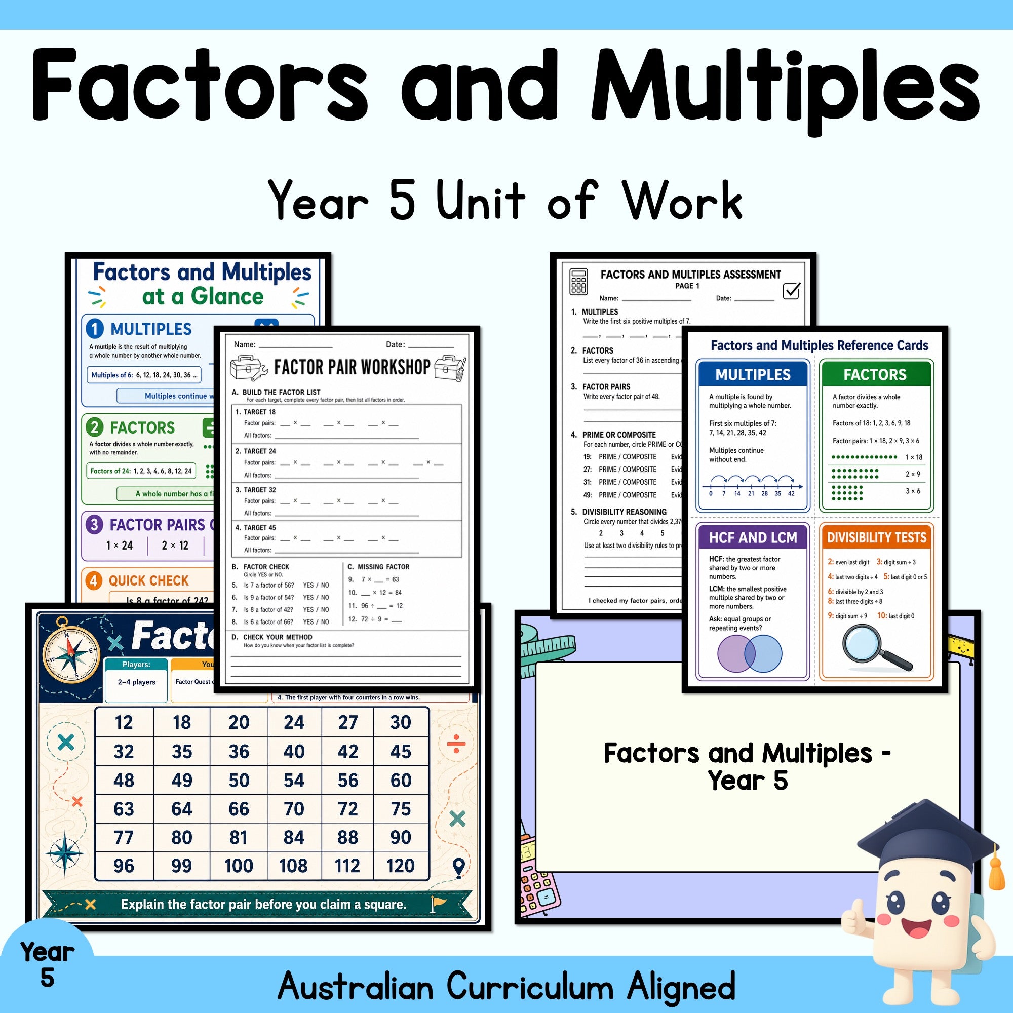 Factors and Multiples - Year 5