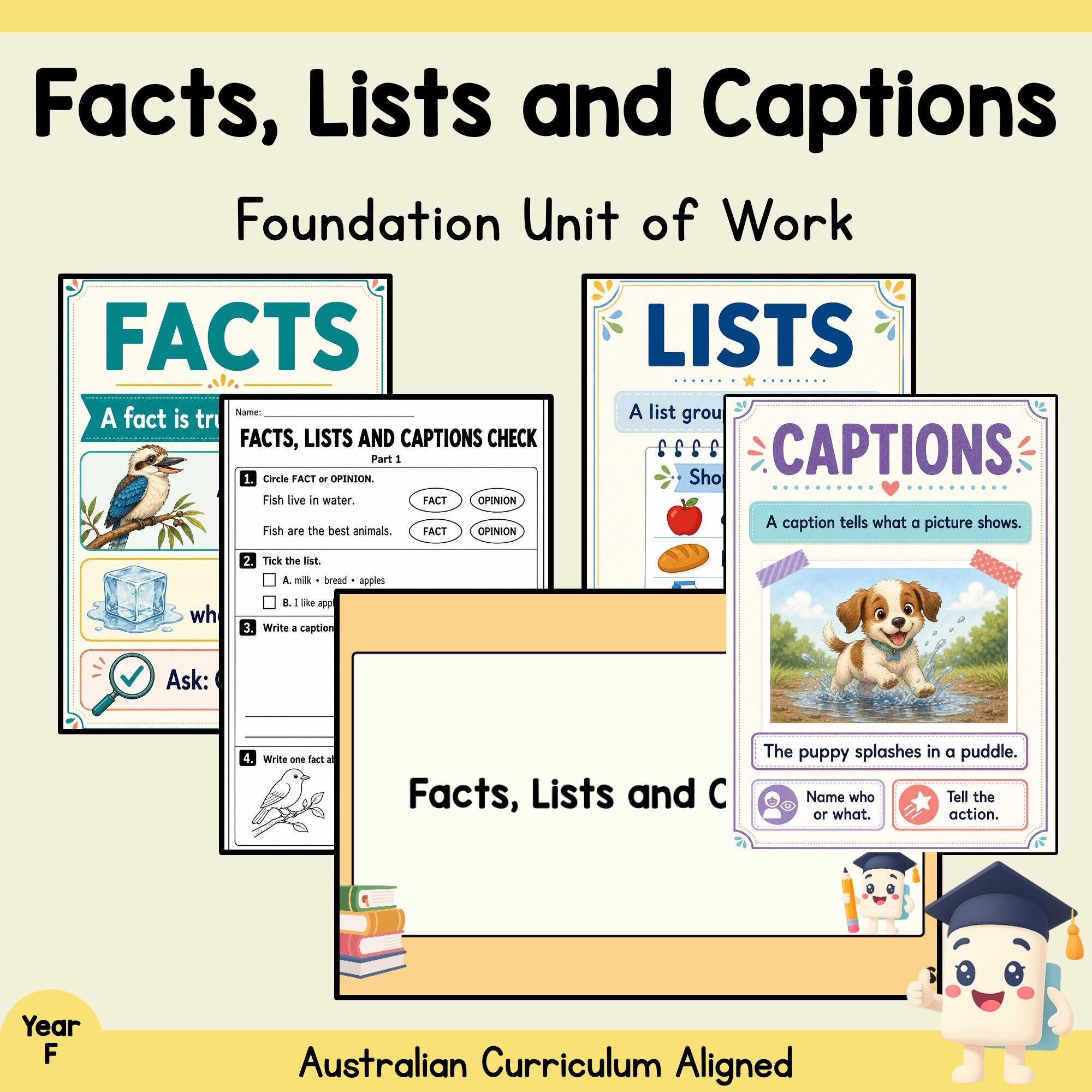 Facts, Lists and Captions Unit