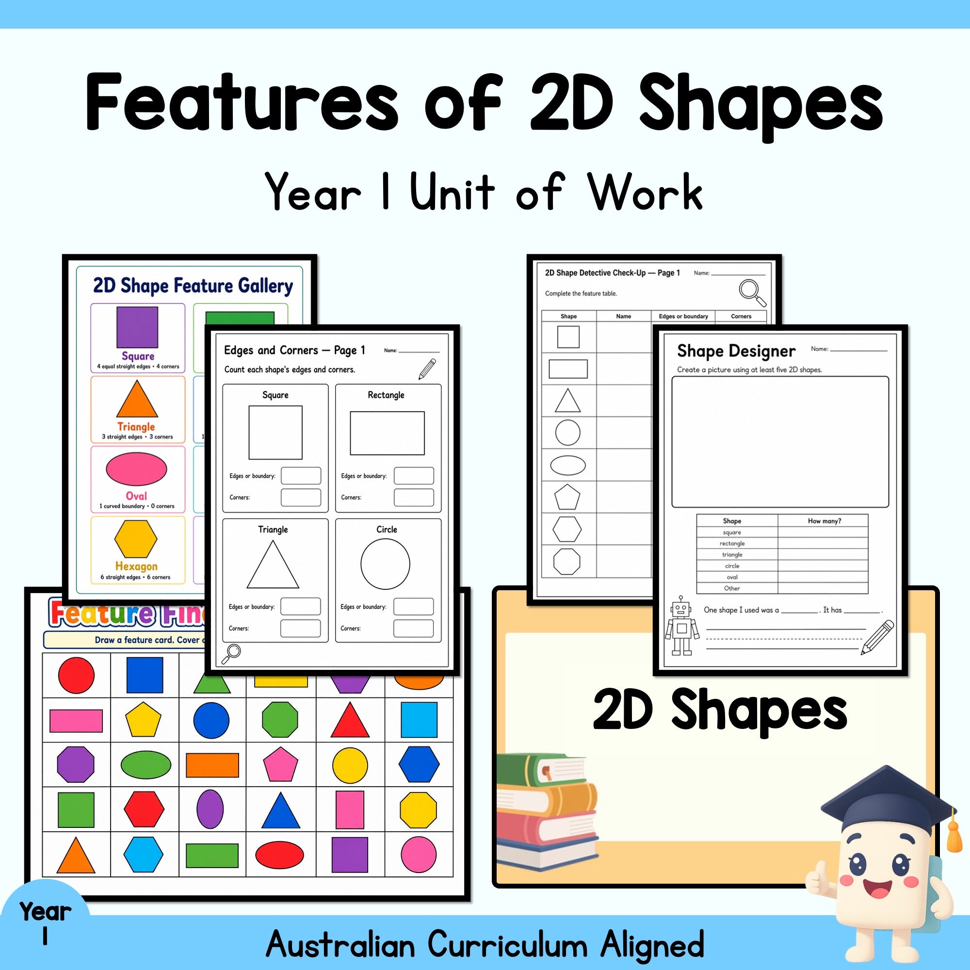 Features of 2D Shapes – Year 1