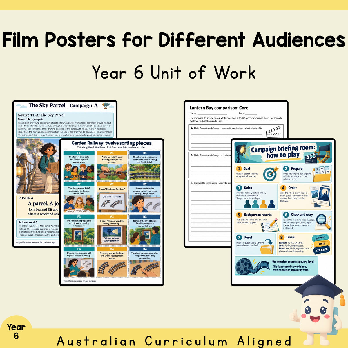Film Posters for Different Audiences - Year 6 — cover