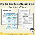 Find the Right Route Through a Text - Year 6 English Unit — cover