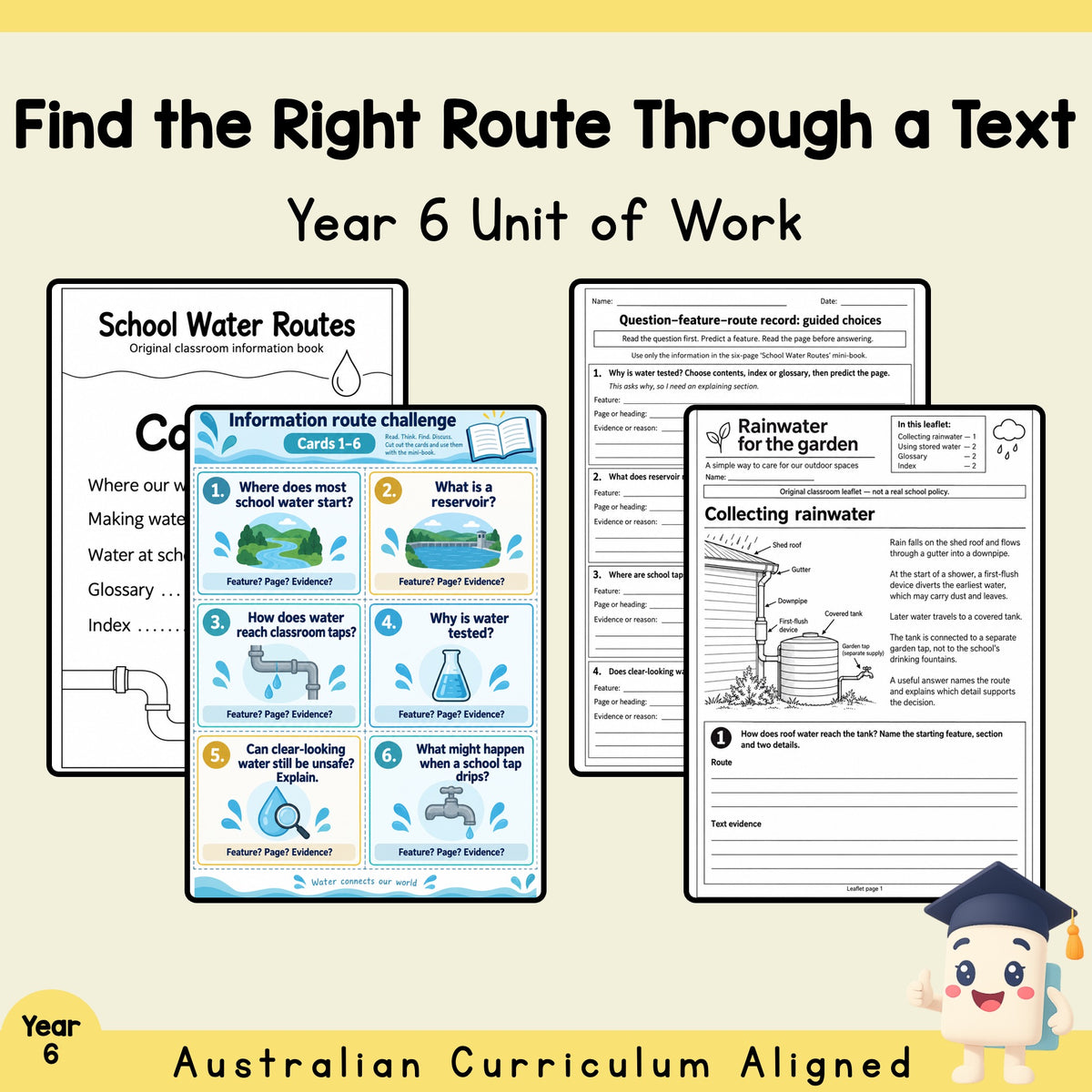 Find the Right Route Through a Text - Year 6 English Unit — cover