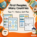 First Peoples, Many Countries - Year 4 HASS Unit Plan — cover