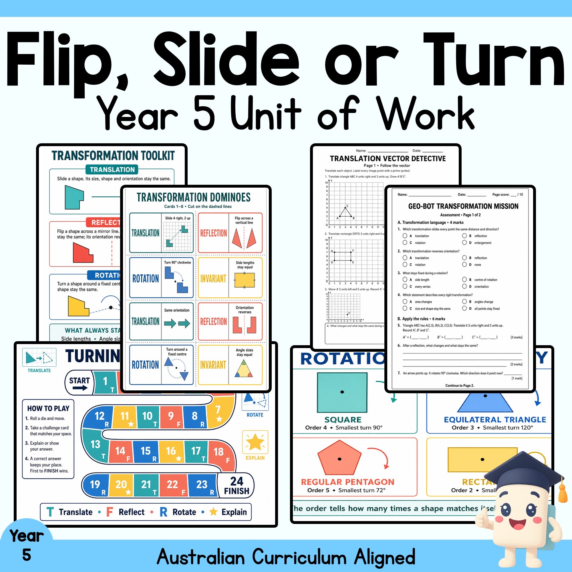 Flip, Slide or Turn Year 5 Maths