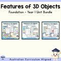 Foundation–Year 1 Features of 3D Objects Variety Pack | 3 Maths Units