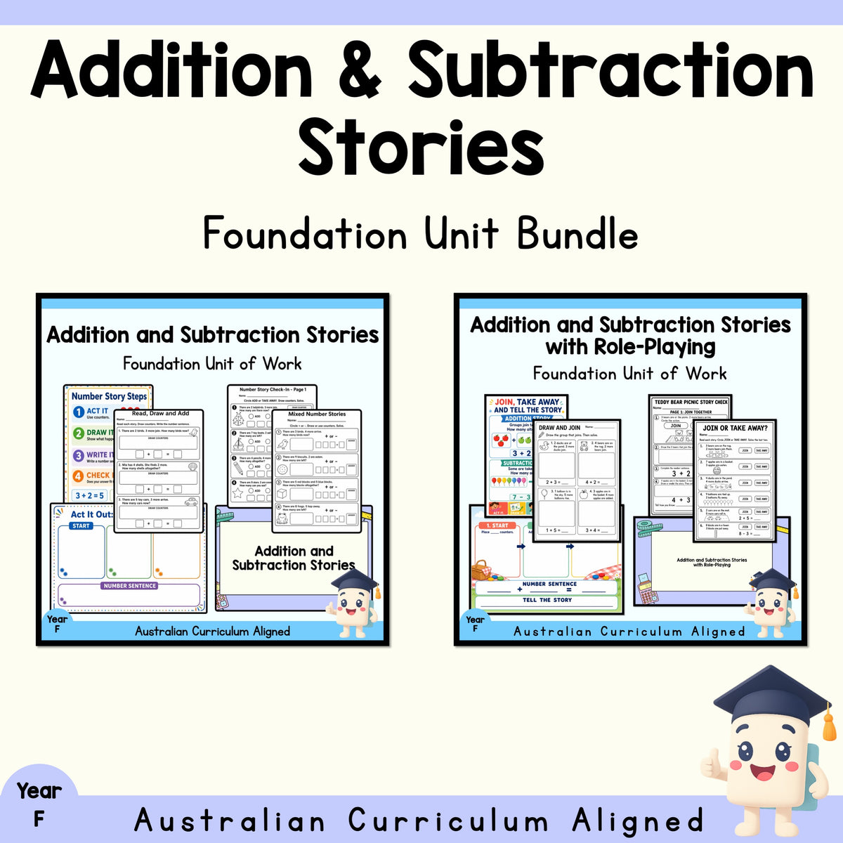 Foundation Addition & Subtraction Stories Variety Pack | 2 Maths Units