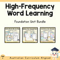 Foundation High-Frequency Word Learning Bundle | 3 English Units cover showing every included unit