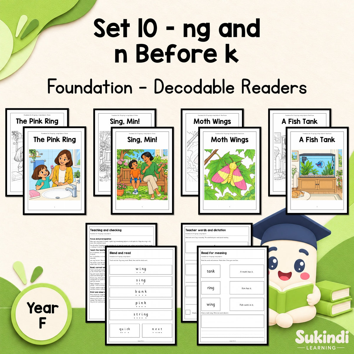 Foundation Set 10 Decodable Readers - ng and the n sound before k — cover