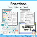 Year 2 Fractions Unit | Worksheets, Games & Assessment