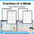 Year 6 Fractions of a Whole Unit