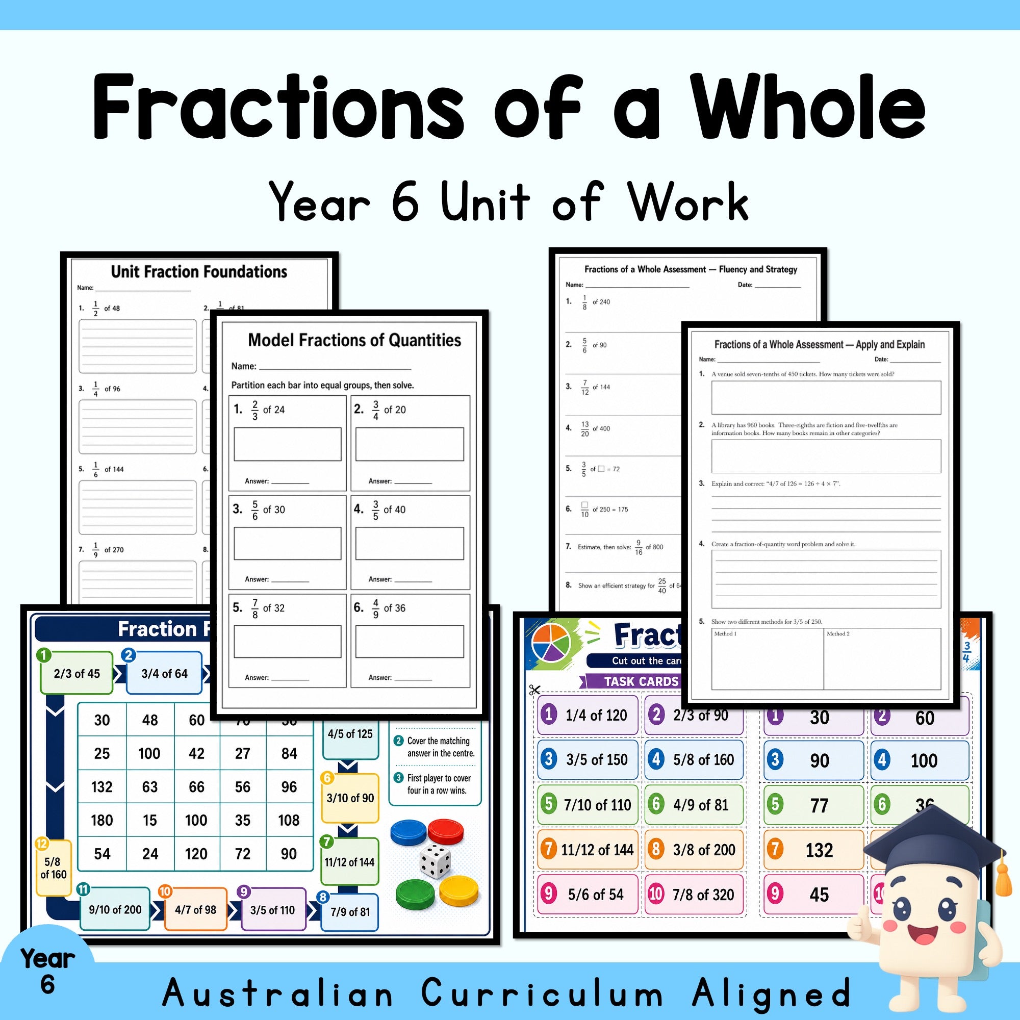 Year 6 Fractions of a Whole Unit