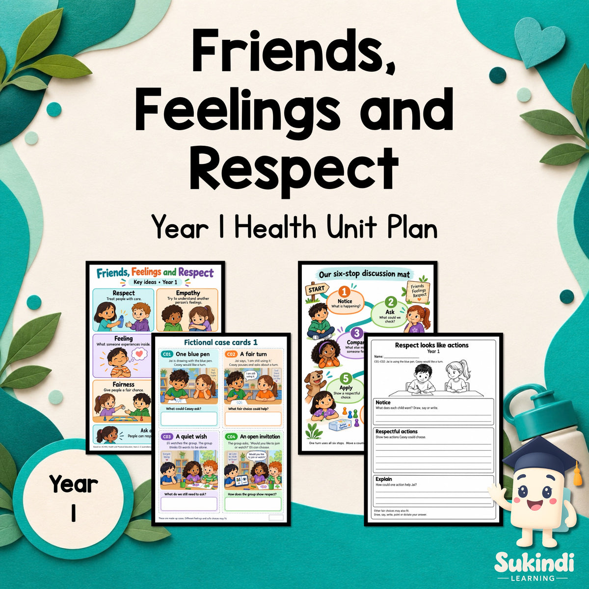 Friends, Feelings and Respect — Year 1 — cover