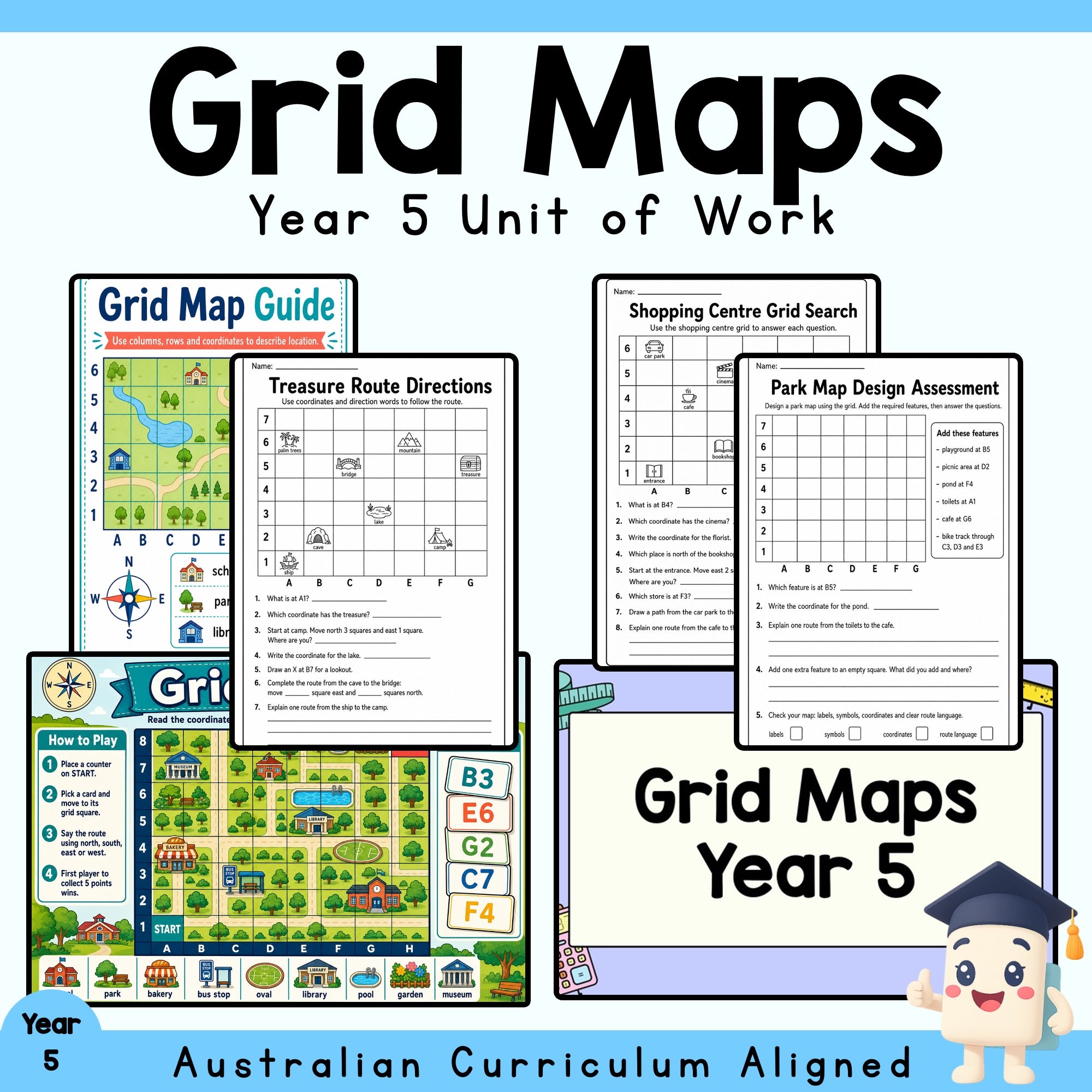 Grid Maps Unit – Year 5