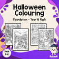 Halloween Colouring Pages Bundle | F–2, Years 3–4 & Years 5–6 | 150 pages