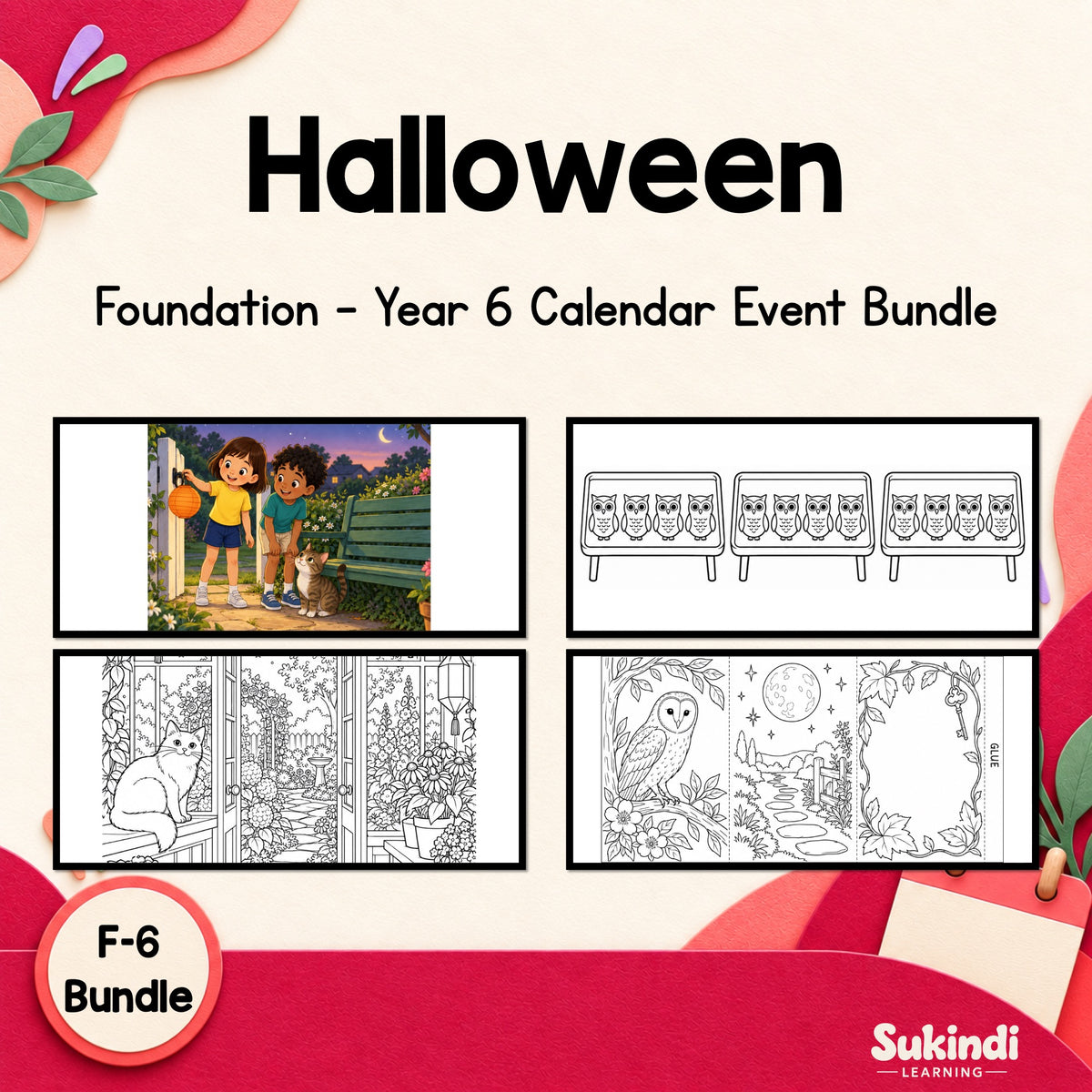 Halloween and Night Garden Activity Bundle – Foundation to Year 6 — cover