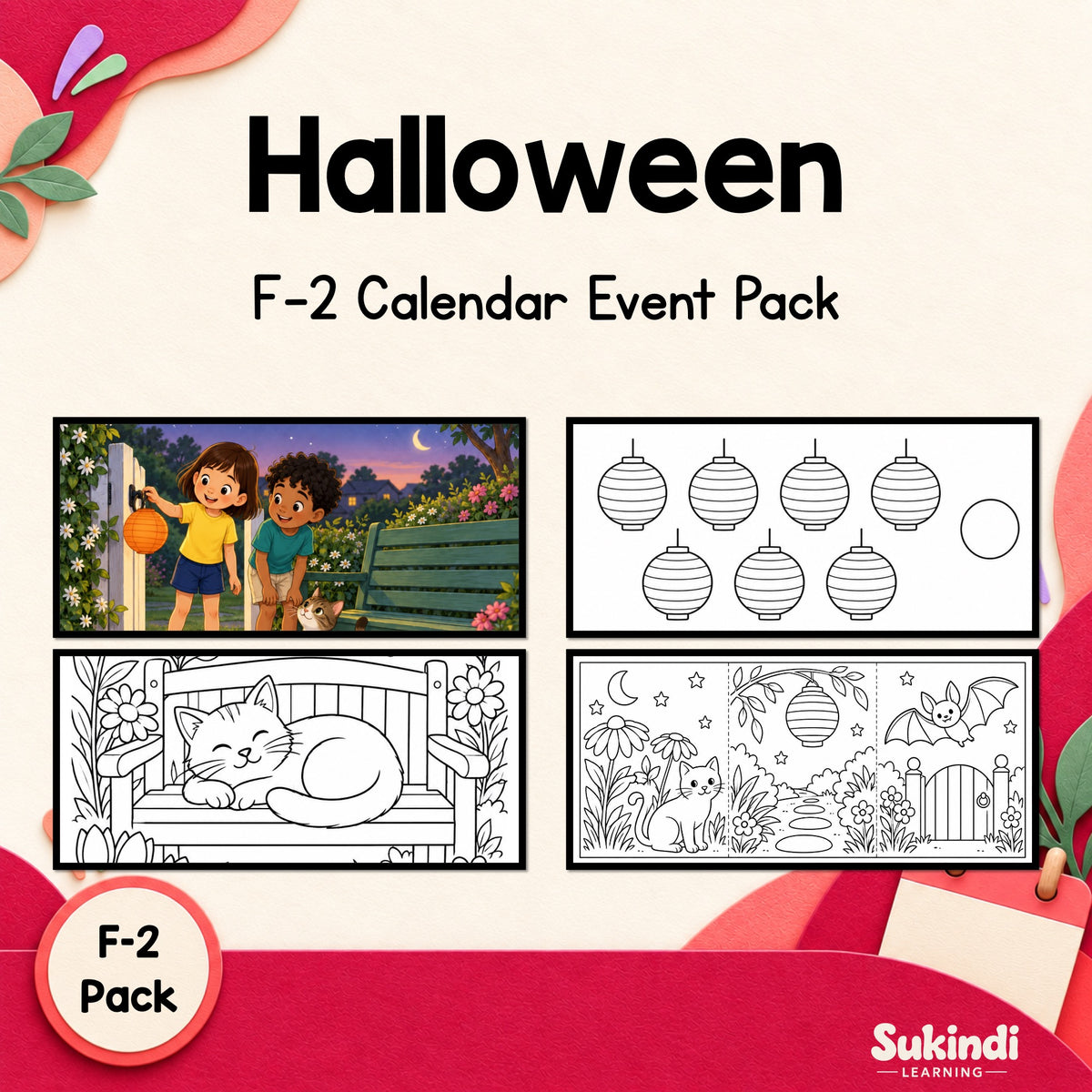 Halloween and Night Garden Activity Pack – Foundation to Year 2 — cover