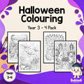 Halloween Colouring Pages - Years 3-4 | 50 Sheets — cover