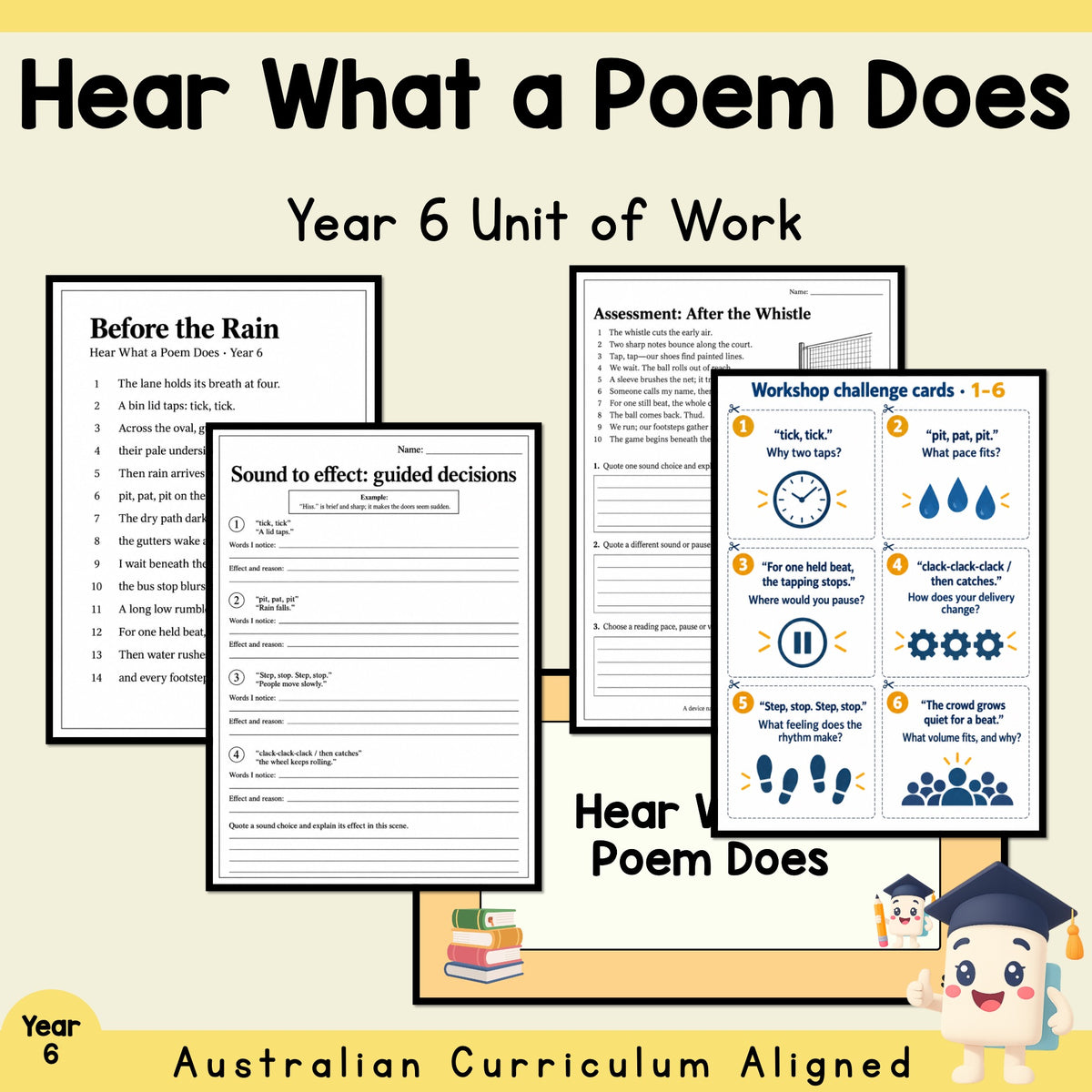 Hear What a Poem Does - Year 6 — cover