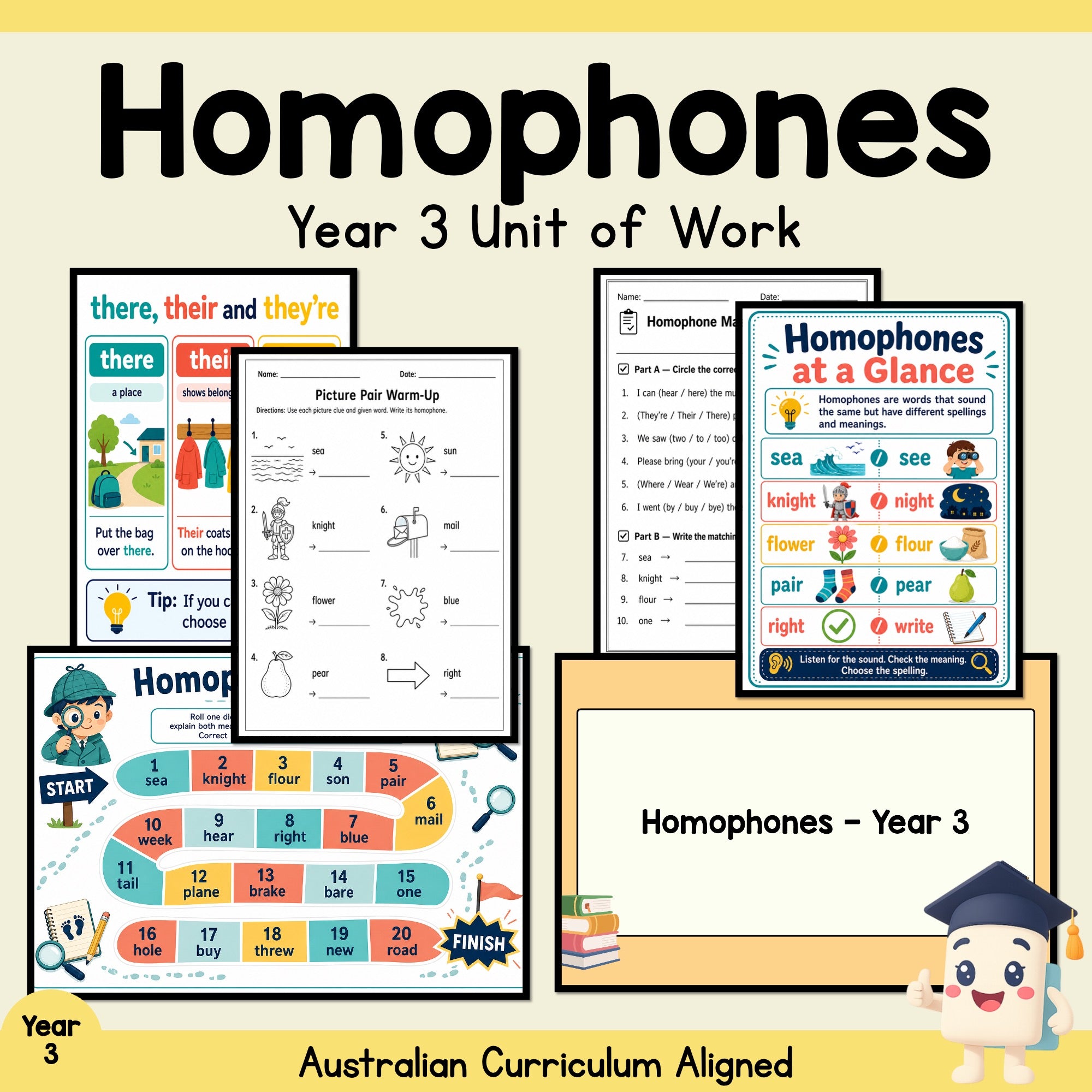 Year 3 Homophones Unit
