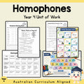 Year 4 Homophones Unit — cover