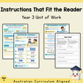Instructions That Fit the Reader - Year 3 — cover